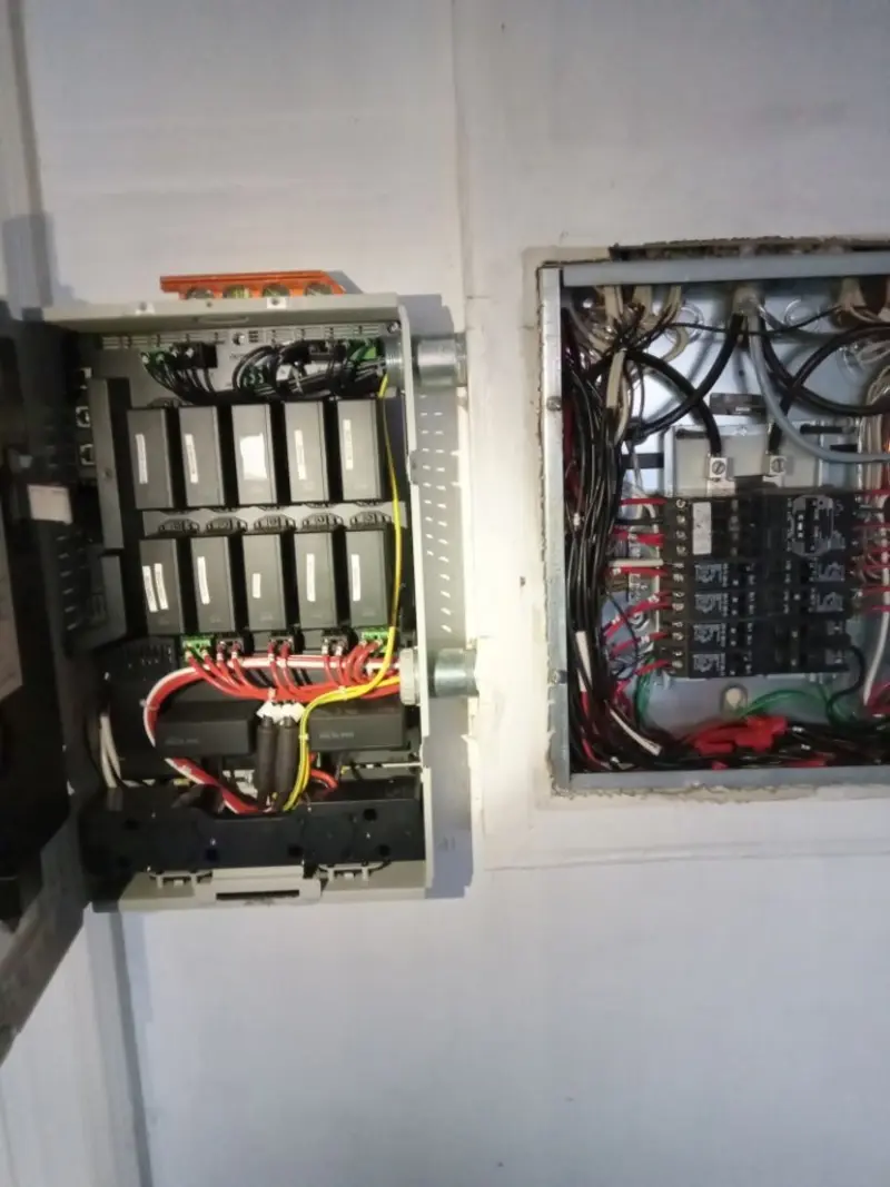 Electrical panel upgrade completed for Security Camera Wiring in Orosi